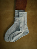 Get through autumn and winter with warm, knitted cable knit socks!