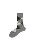Old British diamond pattern elements socks