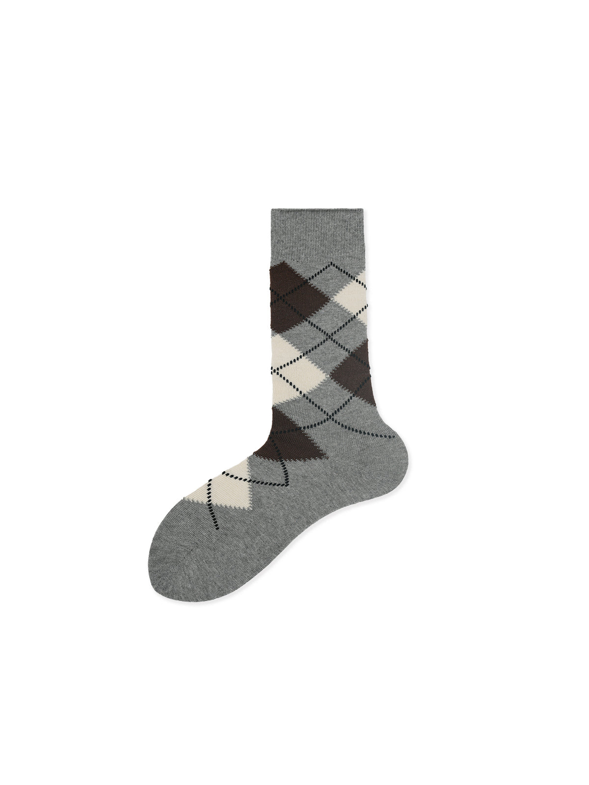 Old British diamond pattern elements socks